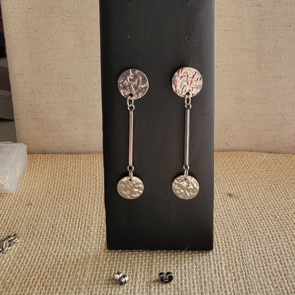 "Expressive Impressions" Pendulum Post Earrings*